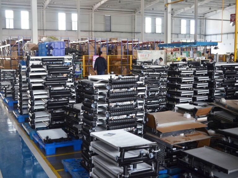 Aluminum radiator packaging area