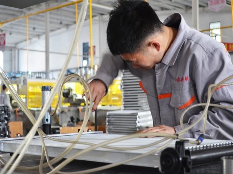 Dry inspection of radiator